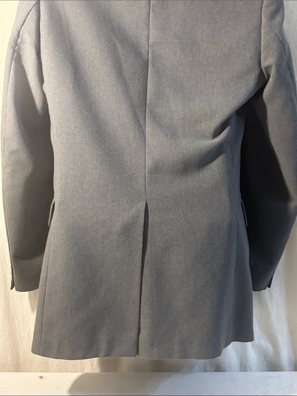 Classic Men's Gray Two-Button Blazer sport coat preppy pockets lined office J1